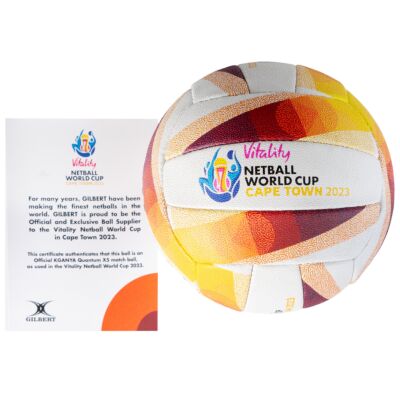 Gilbert Netball NWC 2023 Vitality Match Box with Certificate